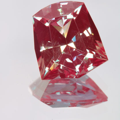 Faceted Broad Shield Lab Alexandrite Gemstone