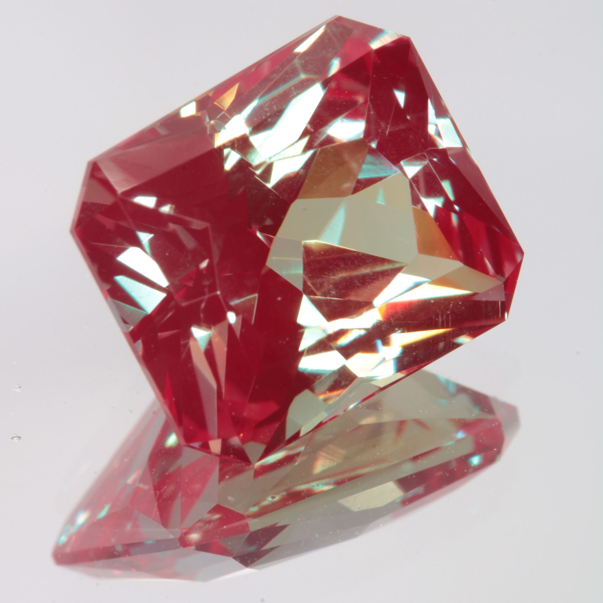 Faceted Rectangle Lab Alexandrite Gemstone