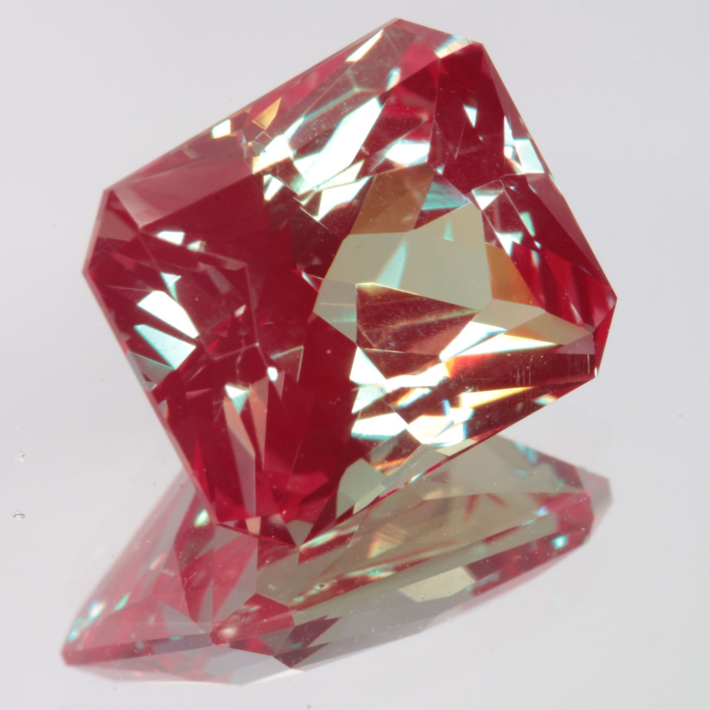 Faceted Rectangle Lab Alexandrite Gemstone