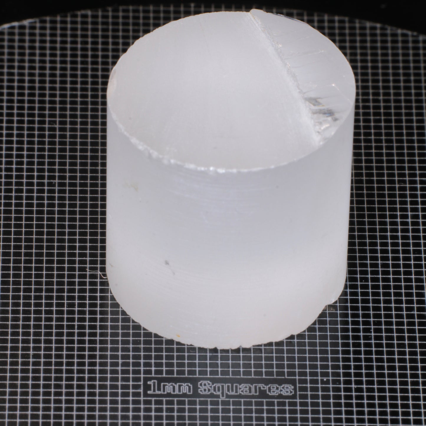 extra large White Sapphire Rod for Infrared Countermeasures (IRCM) dice rough