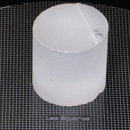 extra large White Sapphire Rod for Infrared Countermeasures (IRCM) dice rough