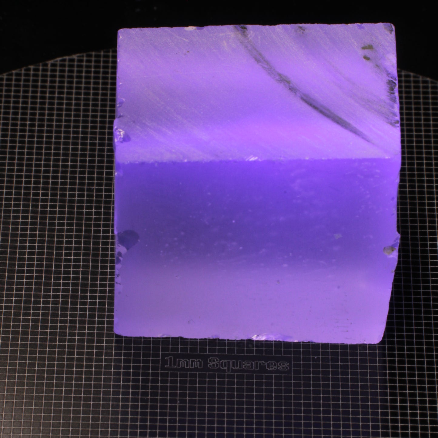 extra large Grey Phantom Laser YAG dice rough