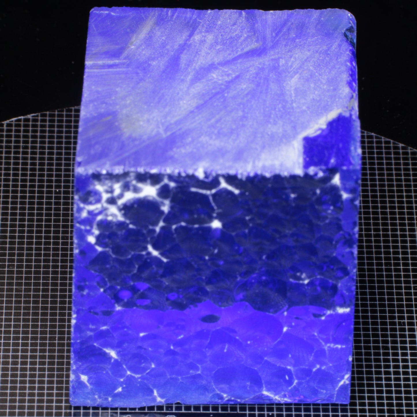 extra large Vivid Blue Lab Cobalt Quartz dice rough