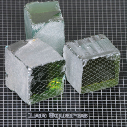 Dichroic Blue Yellow Moissanite Facet Rough