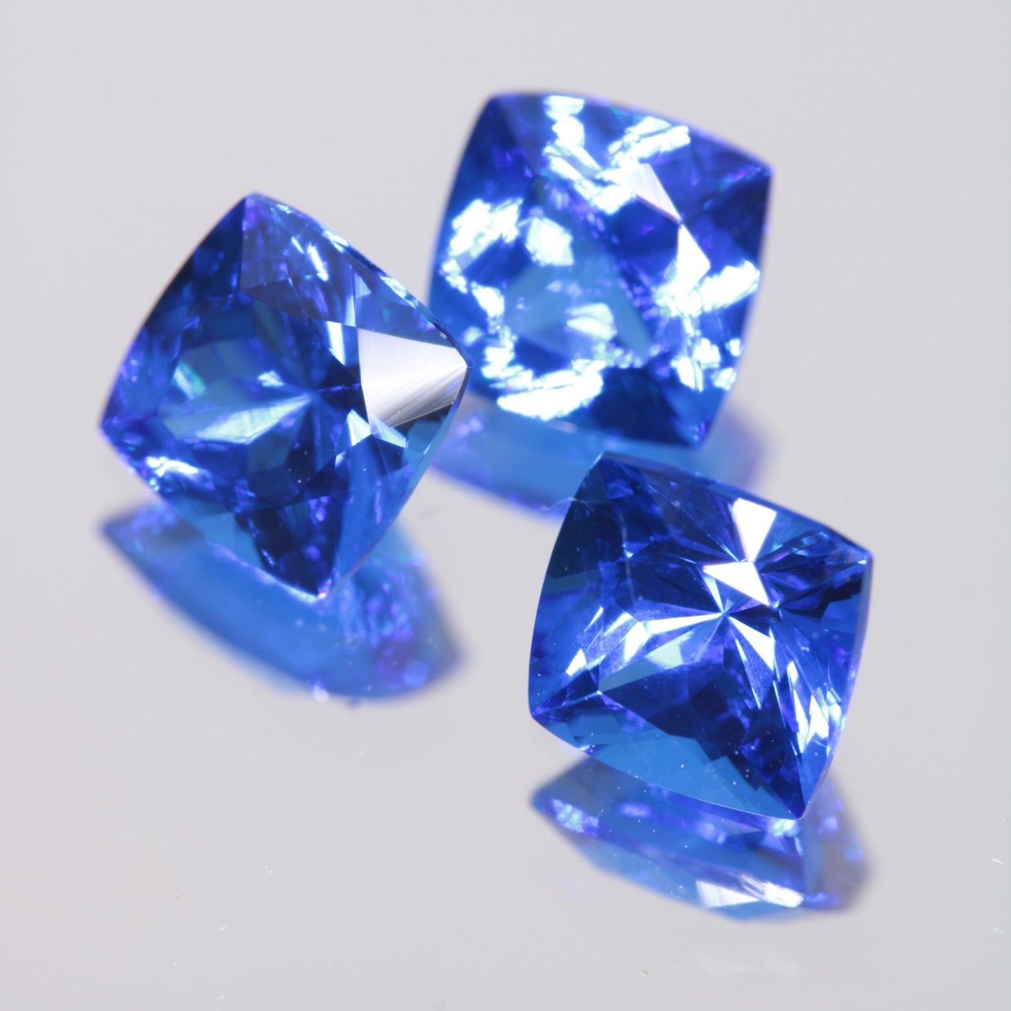 Faceted Spinel, Djeva Blue Cushion Cut Stone