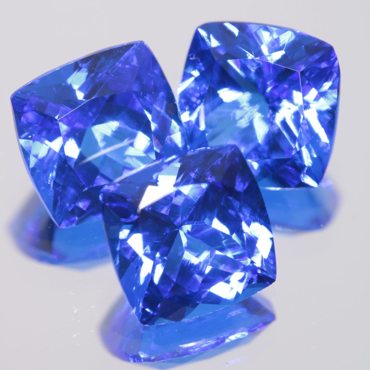Faceted Spinel, Djeva Blue Cushion Cut Stone