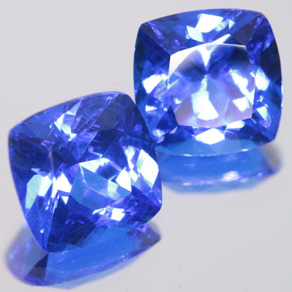 Faceted Spinel, Djeva Blue Cushion Cut Stone
