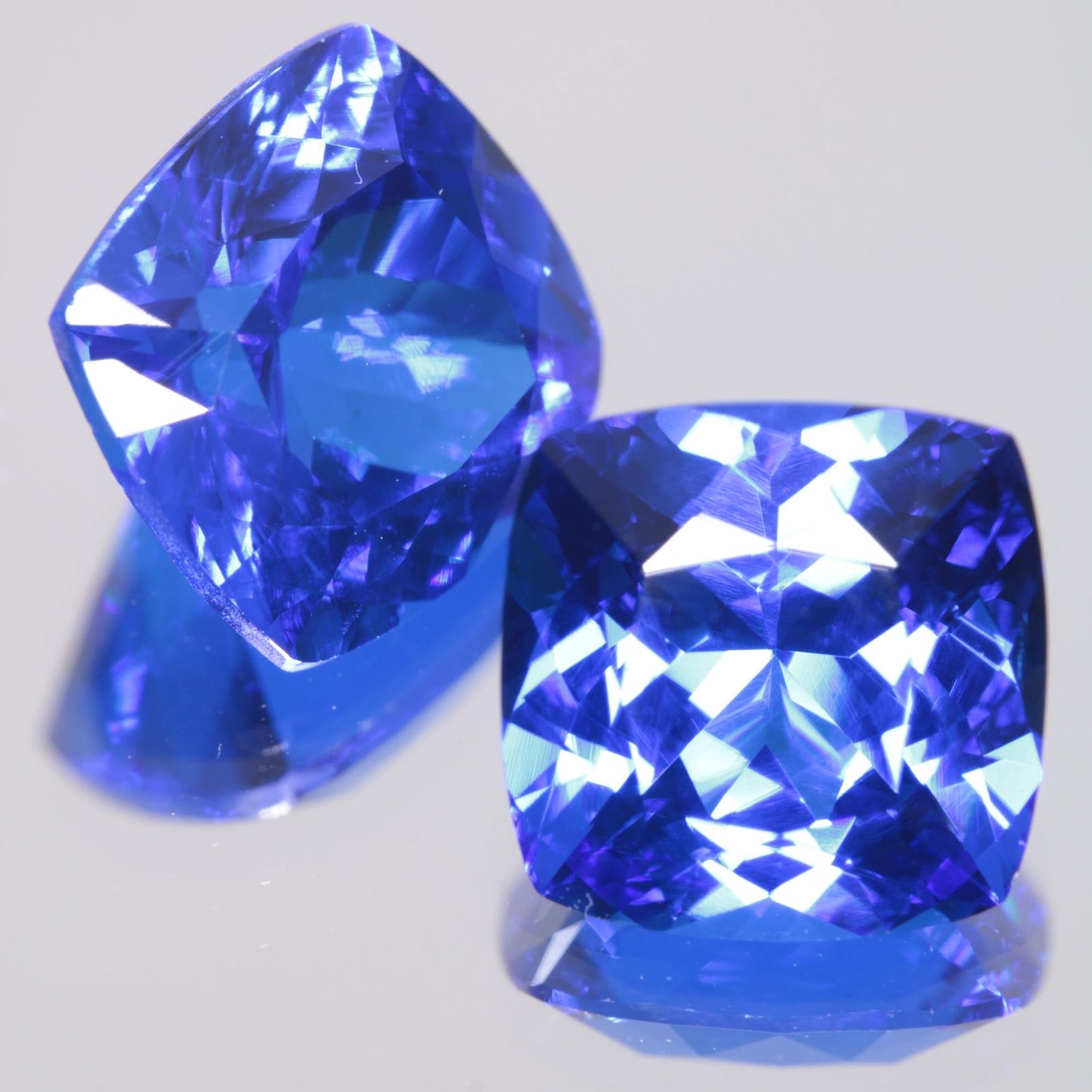 Faceted Spinel, Djeva Blue Cushion Cut Stone