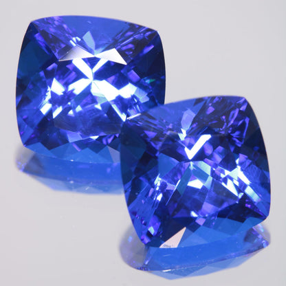 Faceted Spinel, Djeva Blue Cushion Cut Stone