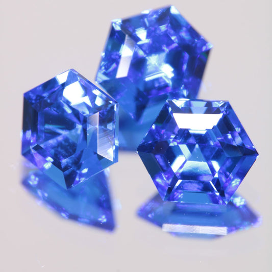 Faceted Spinel, Djeva Blue Hexagon Cut Stone
