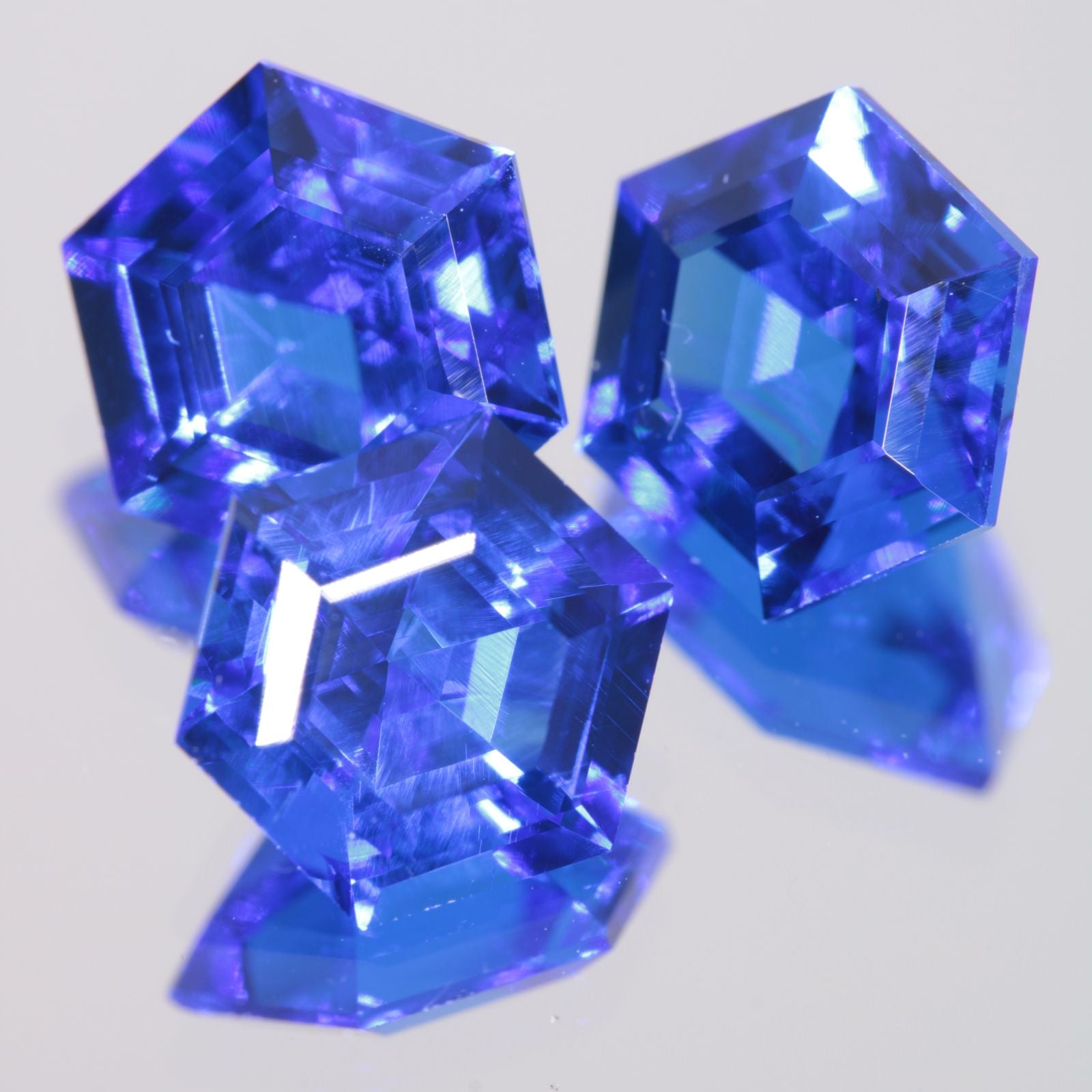 Faceted Spinel, Djeva Blue Hexagon Cut Stone