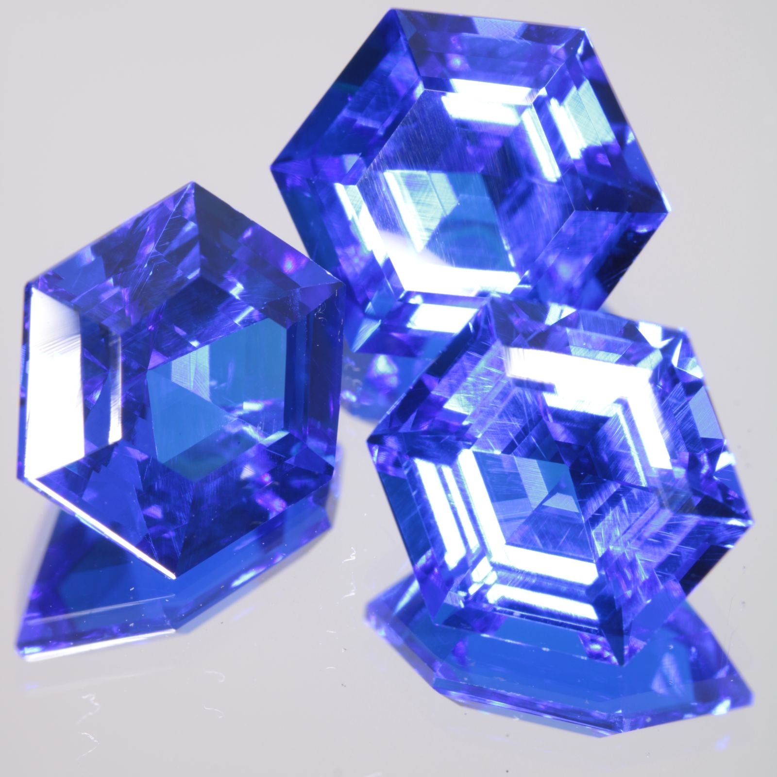 Faceted Spinel, Djeva Blue Hexagon Cut Stone
