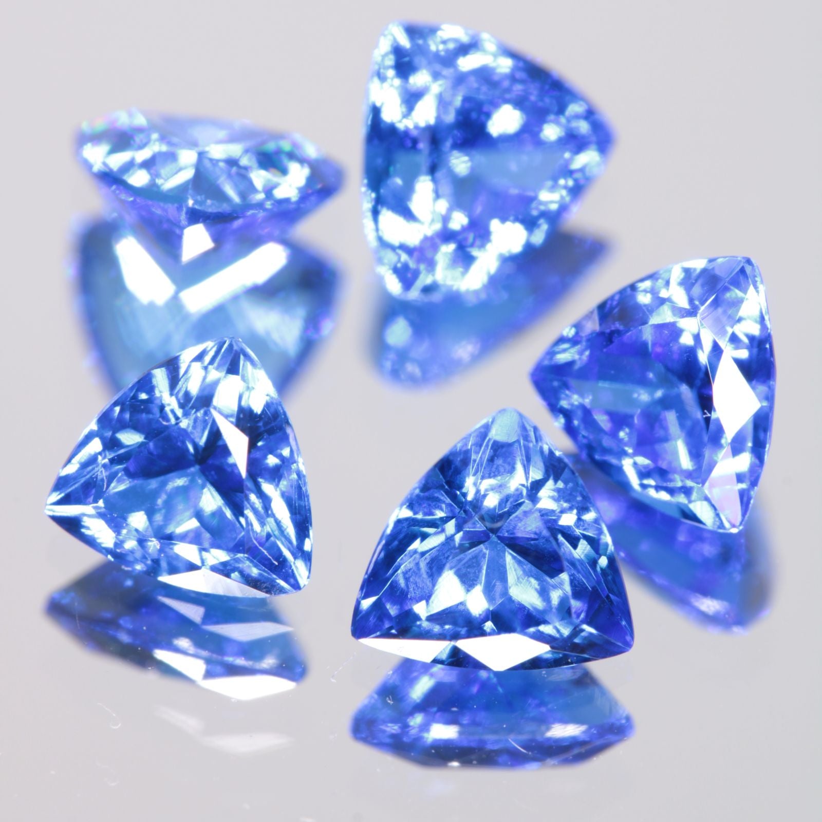 Faceted Spinel, Djeva Blue Trillion Cut Stone