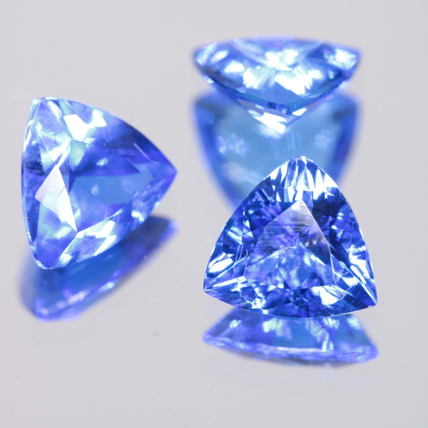 Faceted Spinel, Djeva Blue Trillion Cut Stone