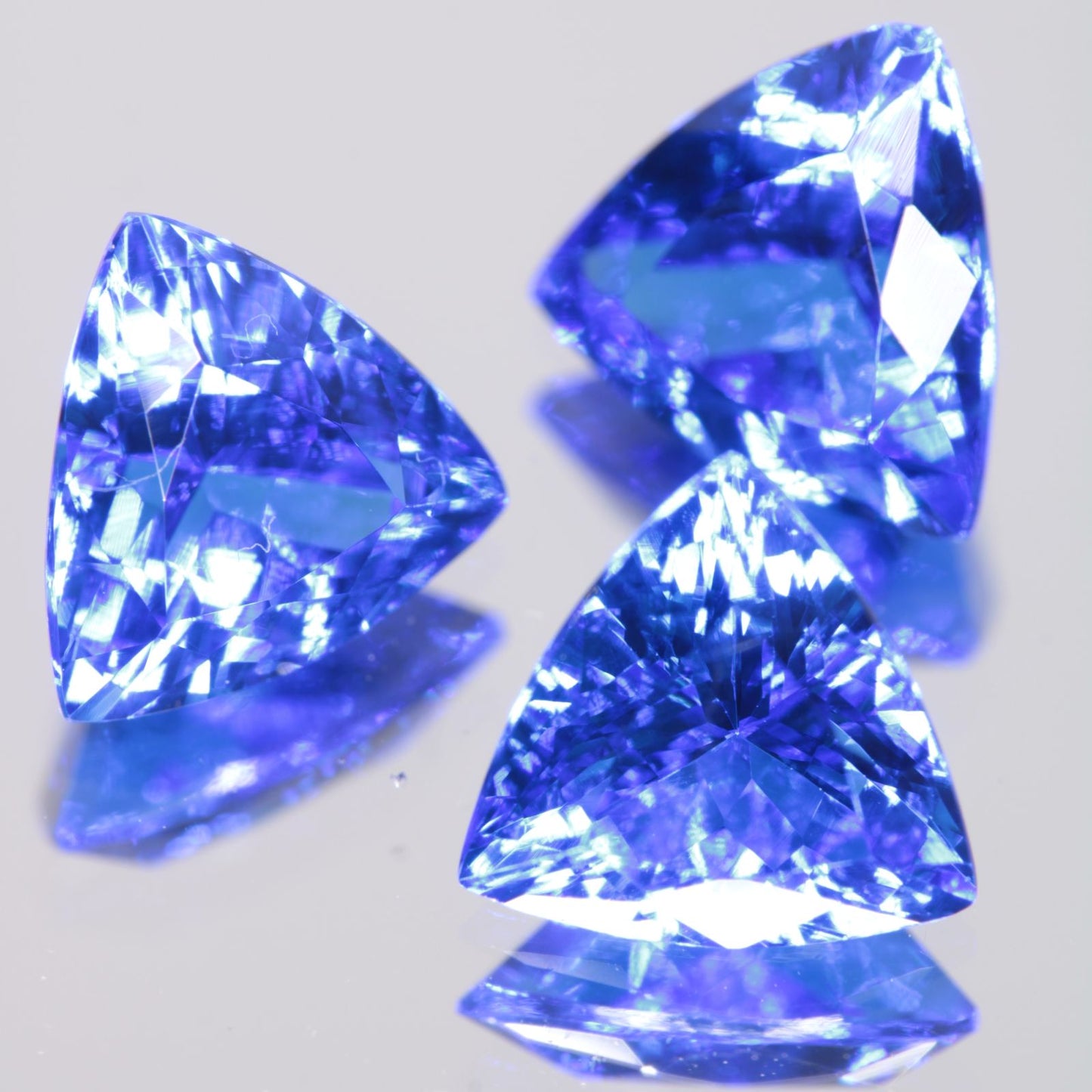 Faceted Spinel, Djeva Blue Trillion Cut Stone