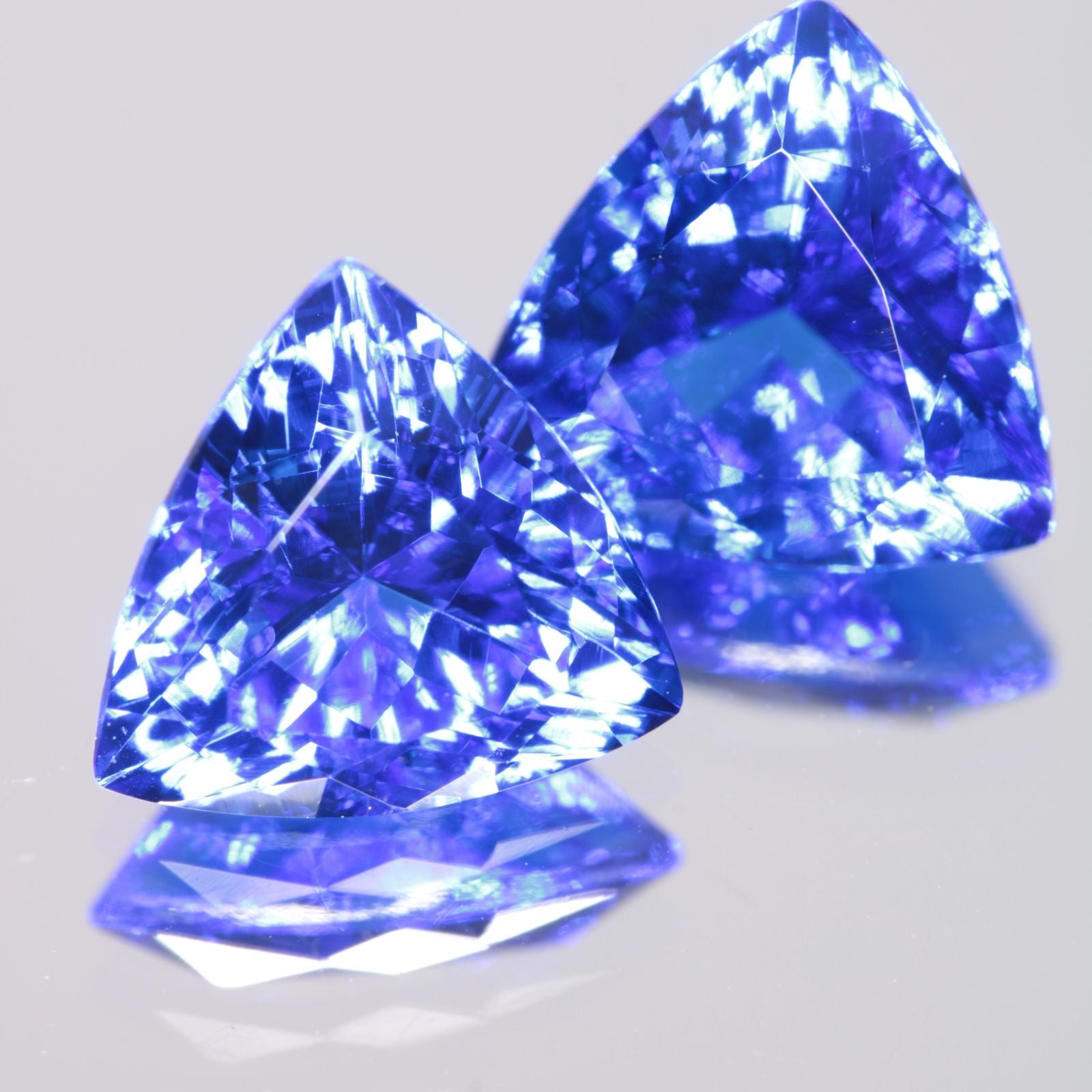 Faceted Spinel, Djeva Blue Trillion Cut Stone