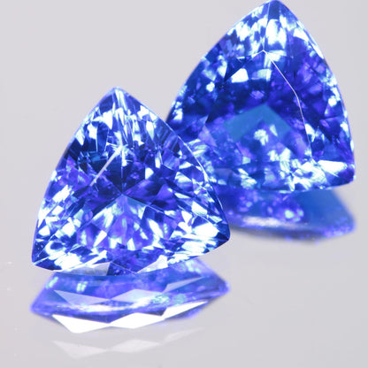 Faceted Spinel, Djeva Blue Trillion Cut Stone