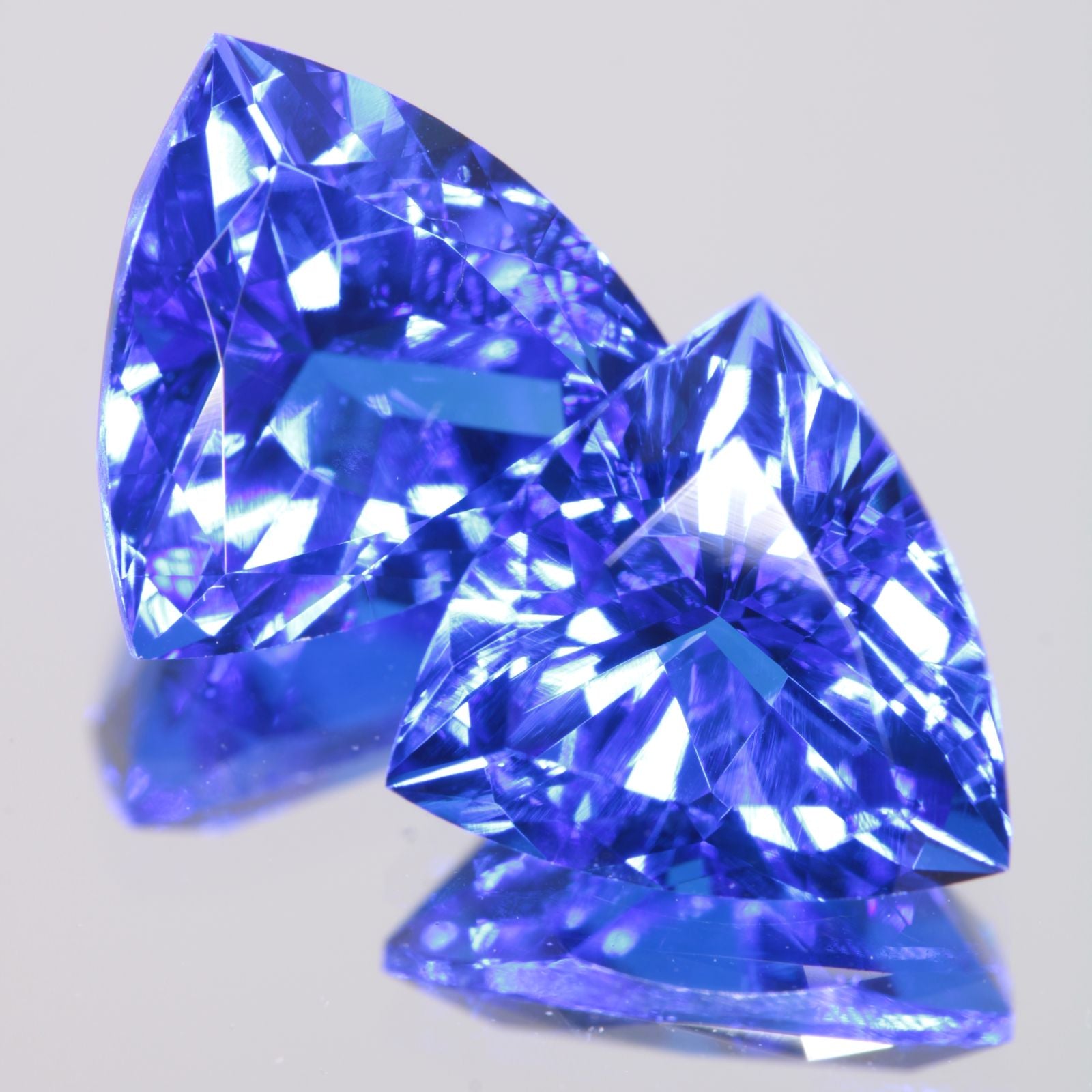 Faceted Spinel, Djeva Blue Trillion Cut Stone