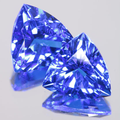 Faceted Spinel, Djeva Blue Trillion Cut Stone
