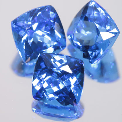 Faceted Spinel, Djeva Light Blue Cushion Cut Stone