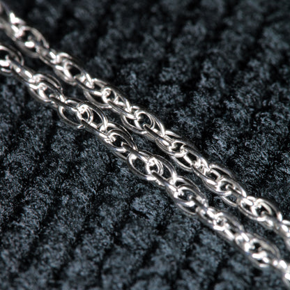 18 inch Double Rope Sterling Silver Chain