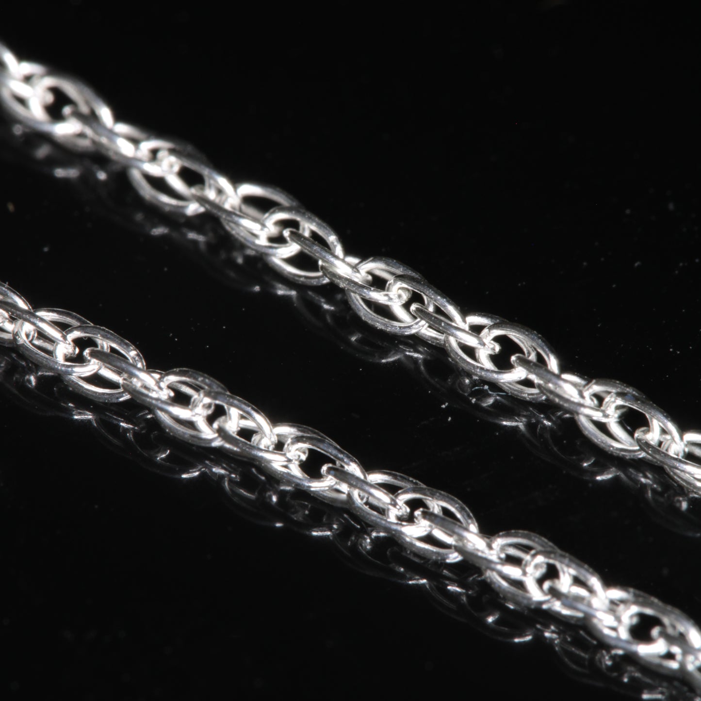 18 inch Double Rope Sterling Silver Chain
