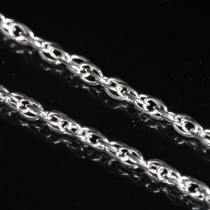 18 inch Double Rope Sterling Silver Chain