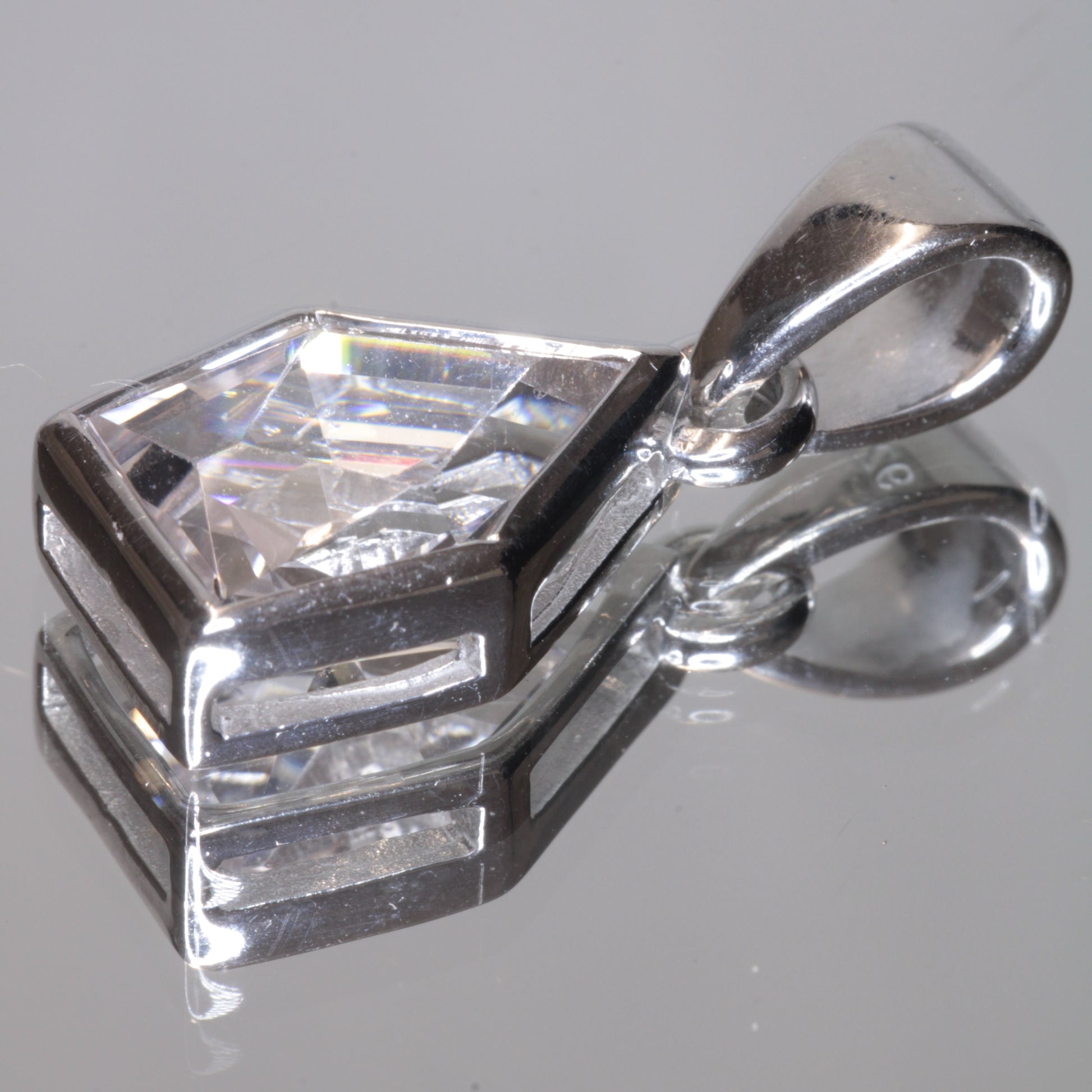 Faceted F-35 Sapphire Pendant with 12mm long EOTS gem cut design
