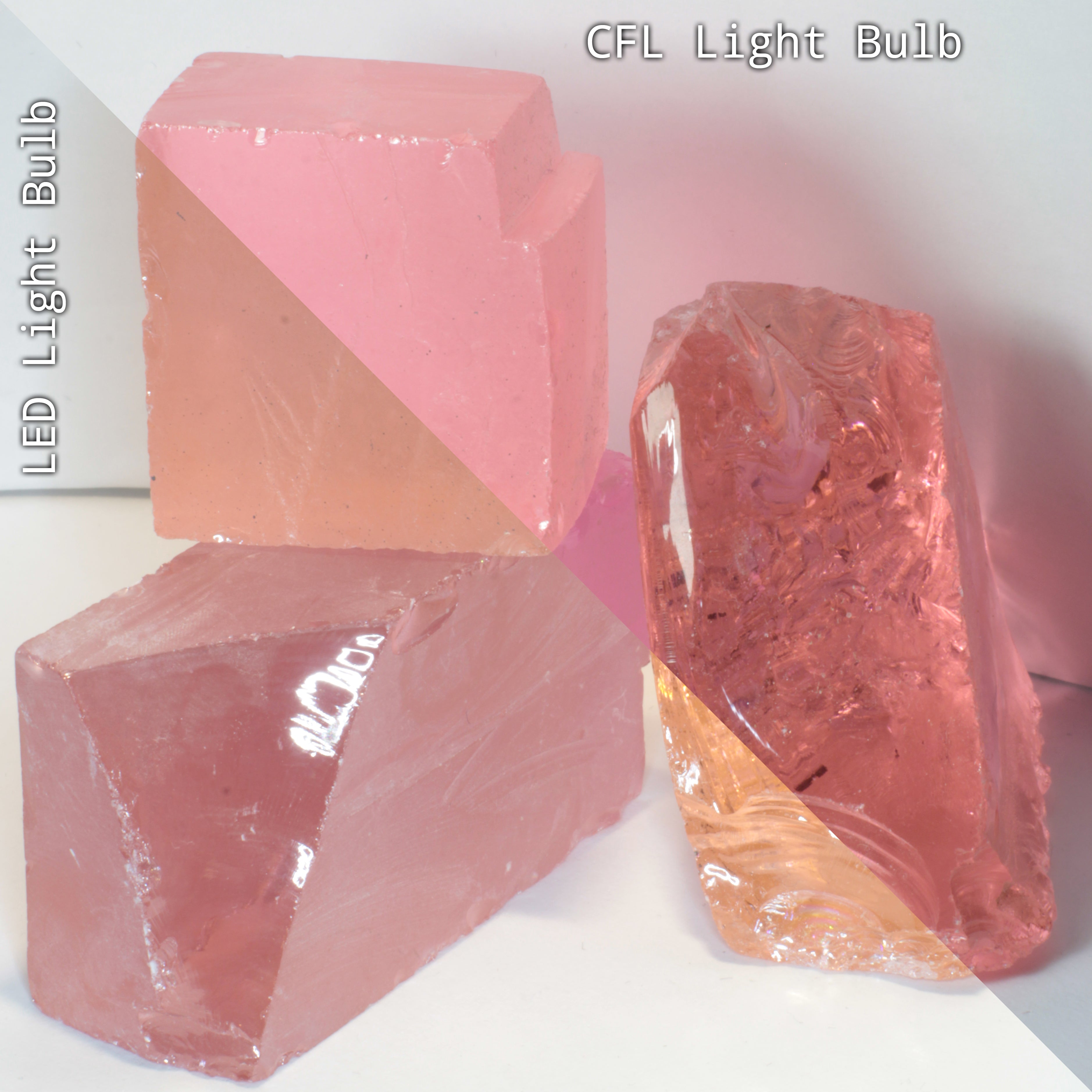 Er-Nd Soviet Laser Garnet Facet Rough, Orange/Pink Color Change USSR YAG