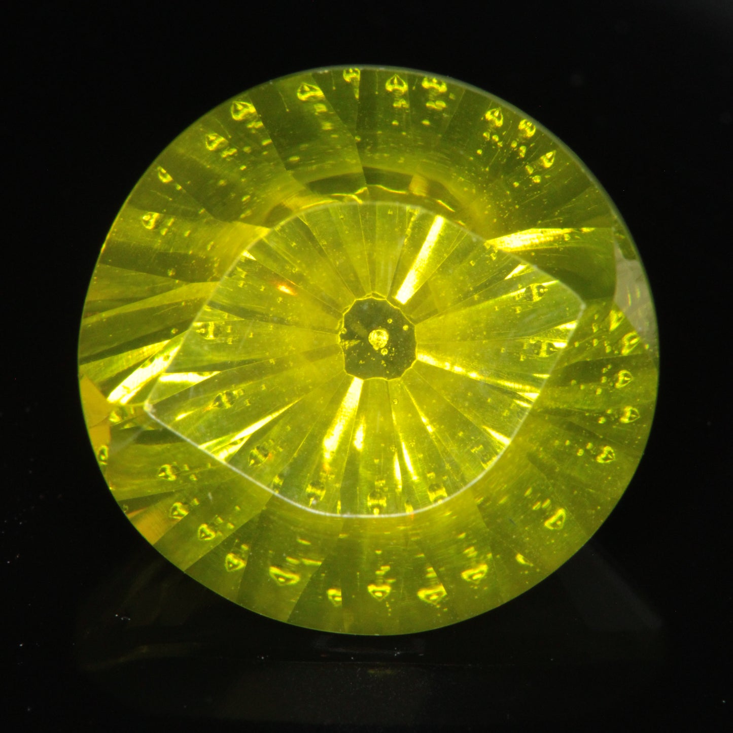 Zombie Garnet, Yellow Green Laser Garnet Faceted Stones, Ce+?? YAG