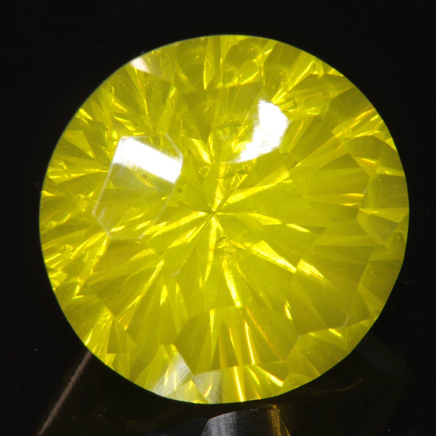 Zombie Garnet, Yellow Green Laser Garnet Faceted Stones, Ce+?? YAG