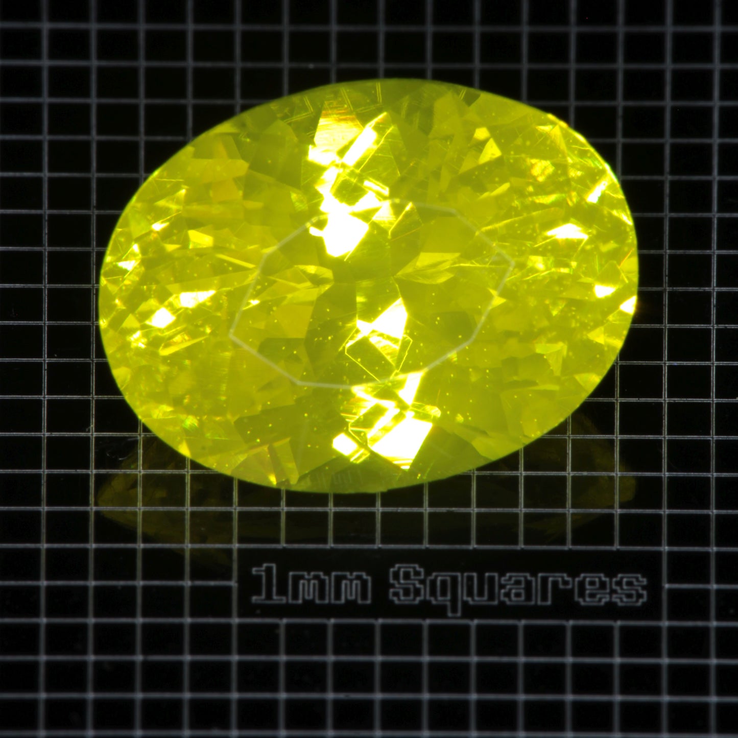 Faceted GAGG Oval gemstone