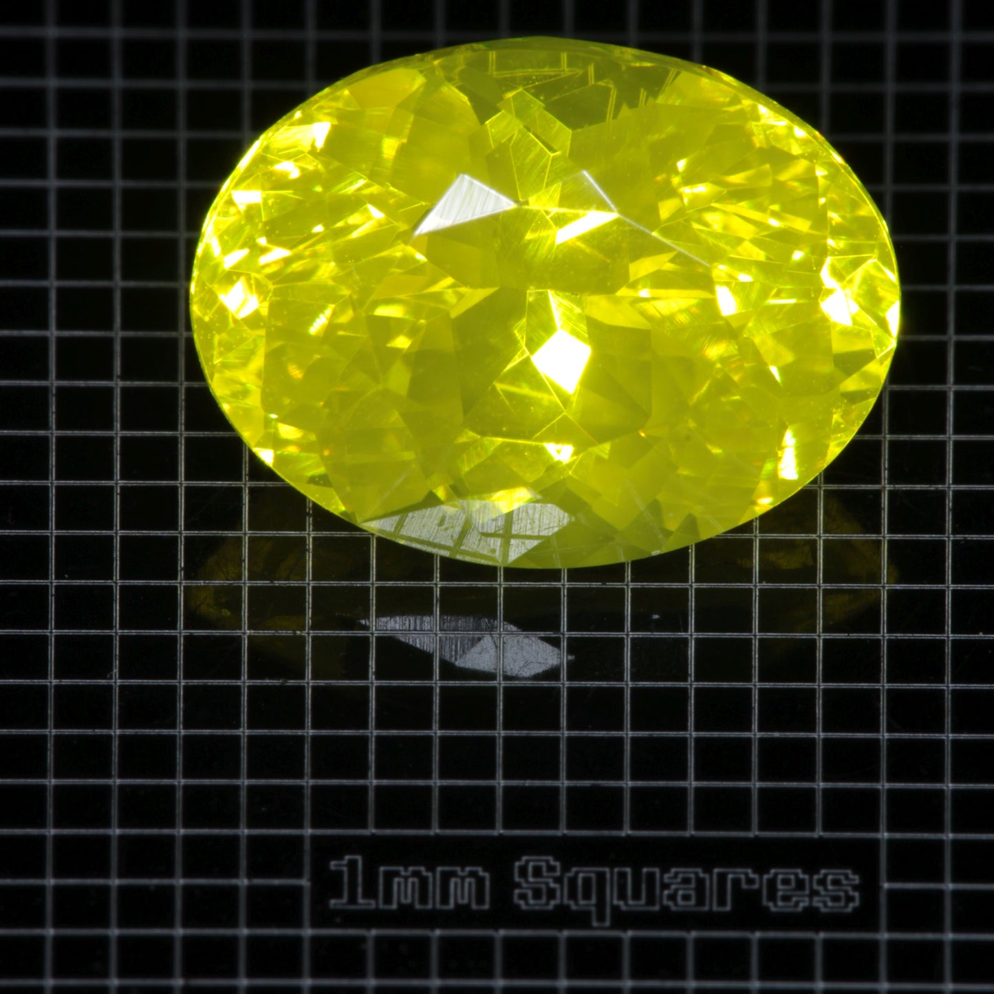 Faceted GAGG Oval gemstone