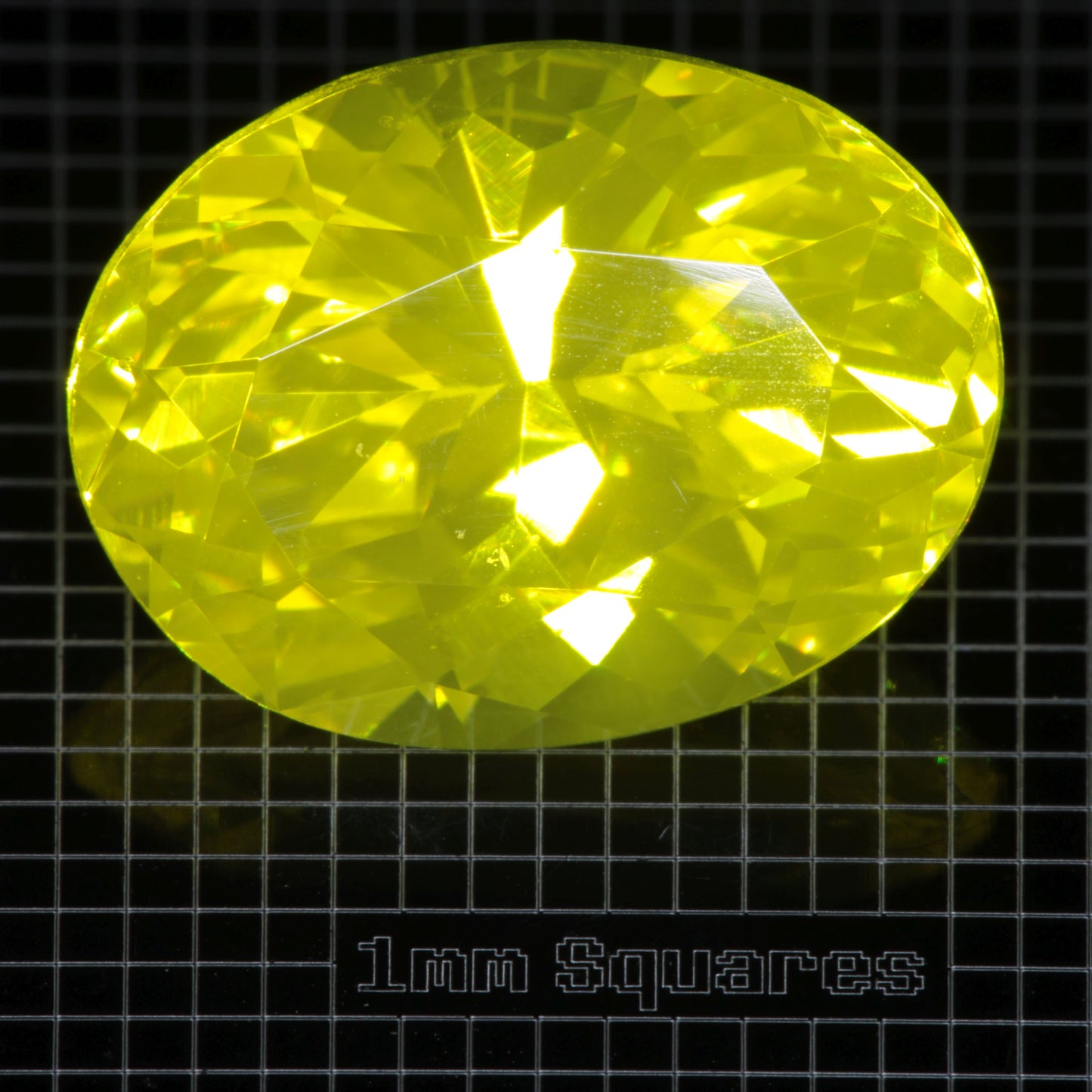 Faceted GAGG Oval gemstone