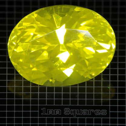 Faceted GAGG Oval gemstone