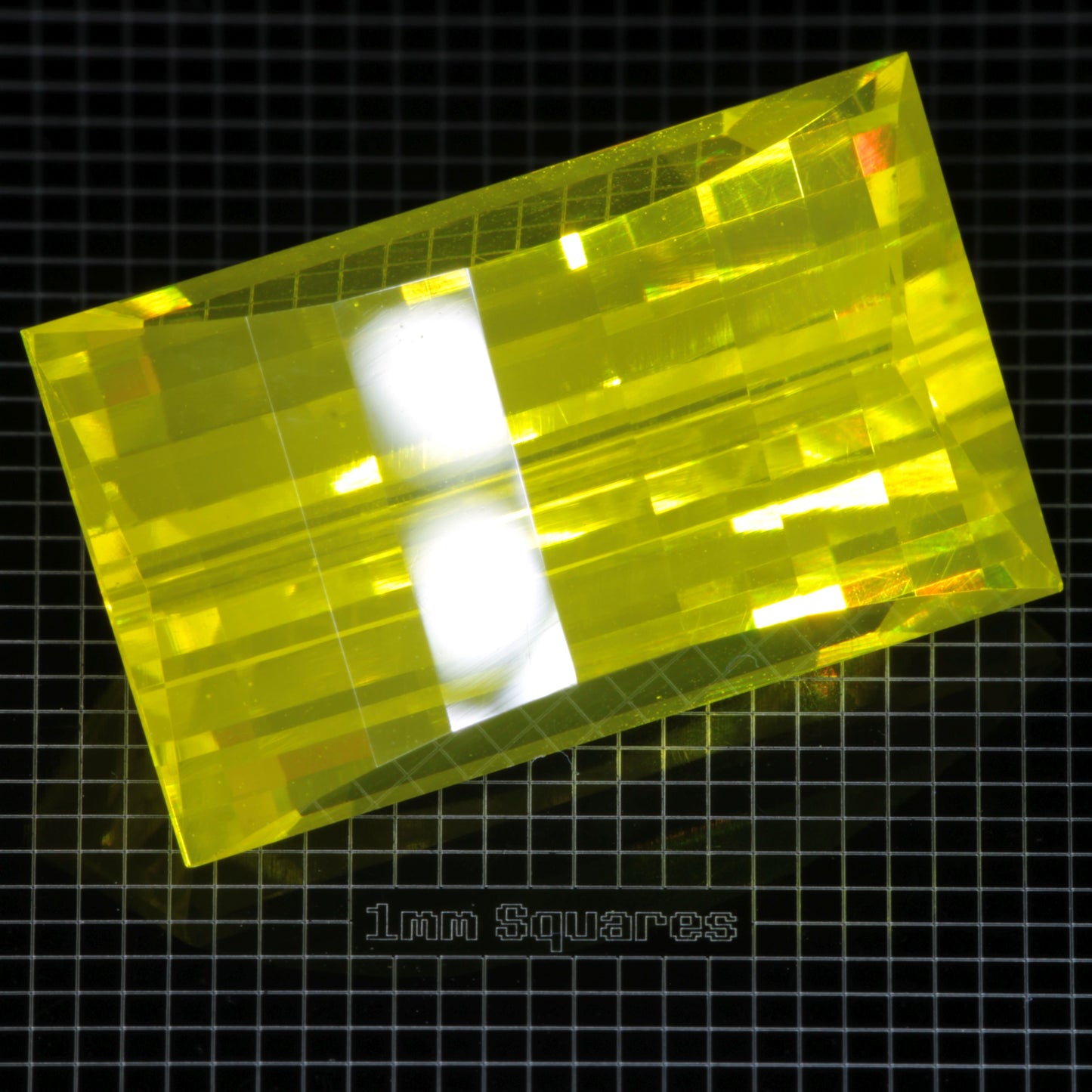 Faceted GAGG Pixel gemstone