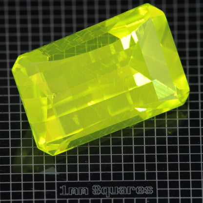 Faceted GAGG:Ce Pixel gemstone
