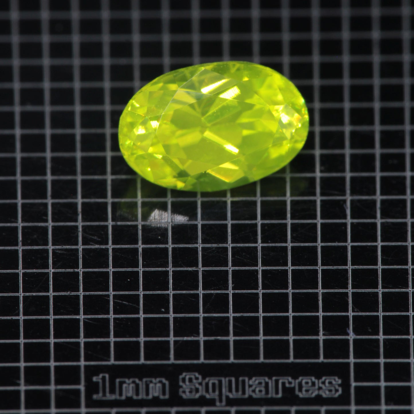 Faceted GAGG:Ce Bar gemstone