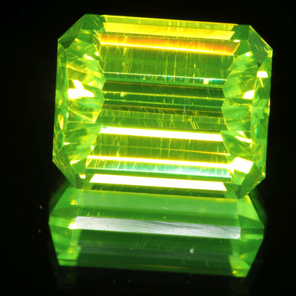 LuAG Lumogarnet Faceted Loose Gems