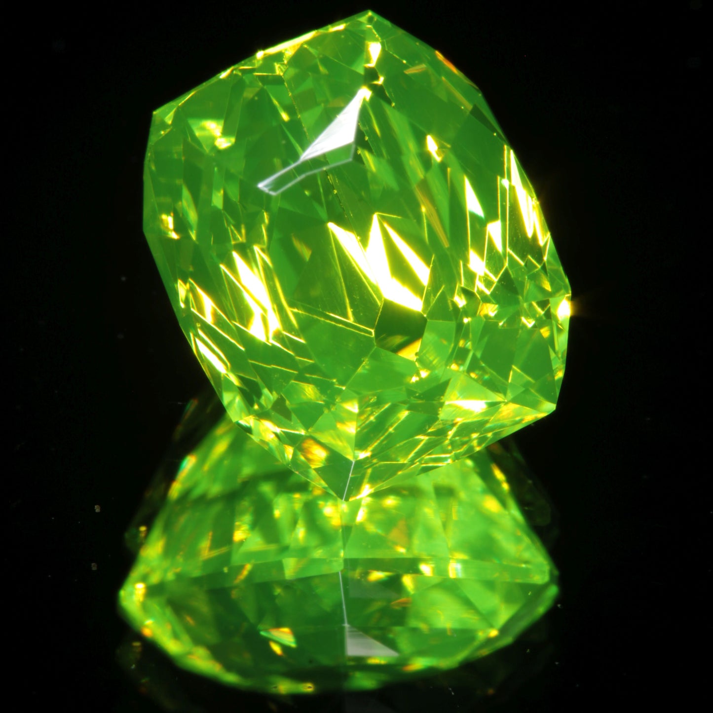 LuAG Lumogarnet Faceted Loose Gems