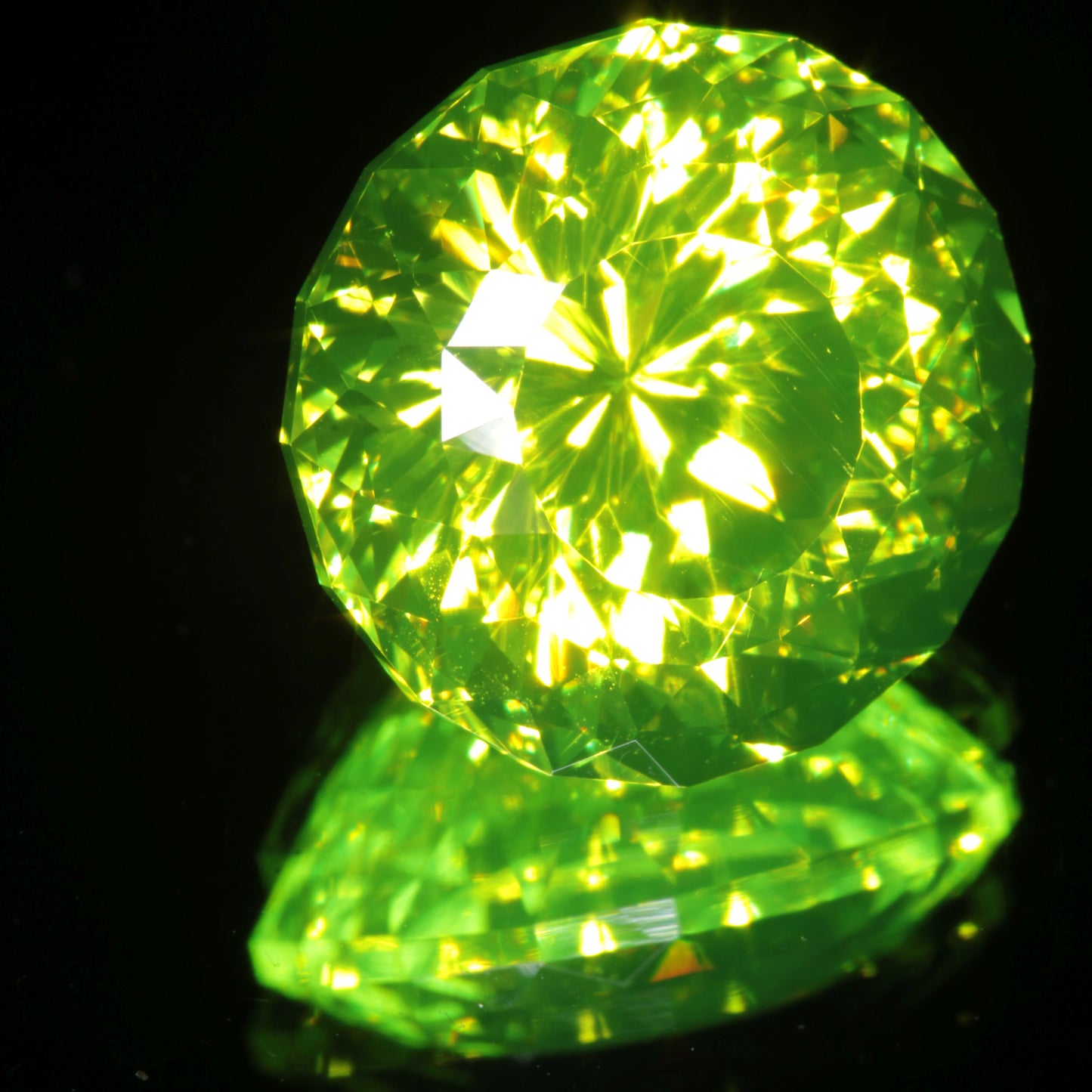 LuAG Lumogarnet Faceted Loose Gems