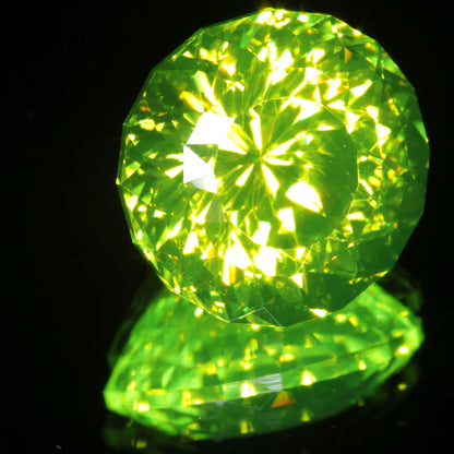 LuAG Lumogarnet Faceted Loose Gems