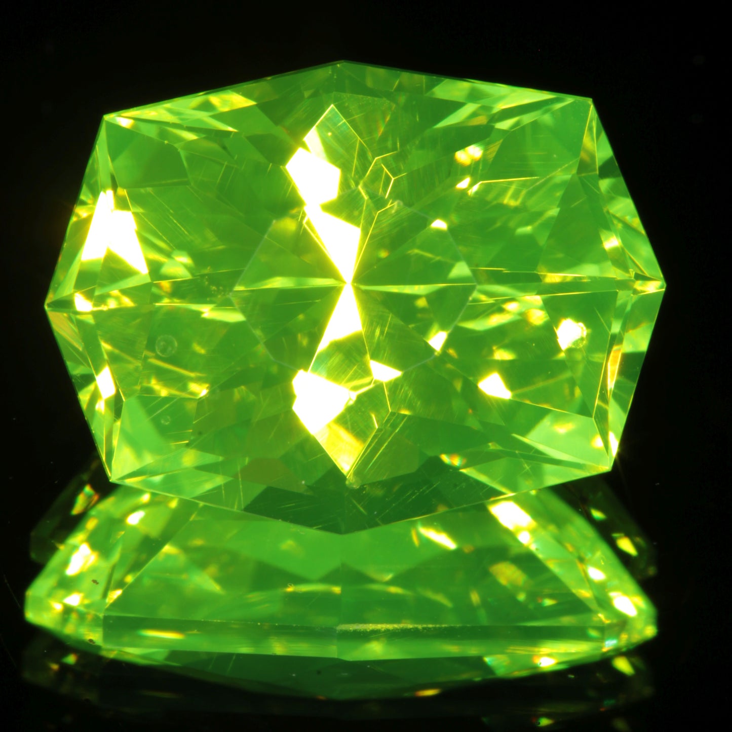 LuAG Lumogarnet Faceted Loose Gems