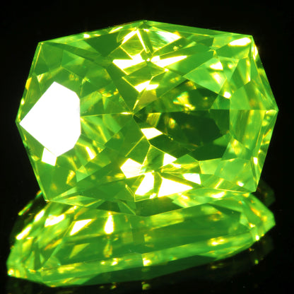 LuAG Lumogarnet Faceted Loose Gems