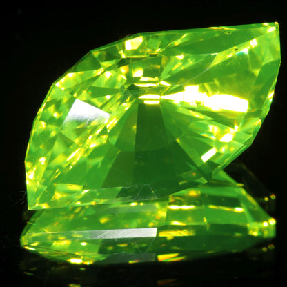 LuAG Lumogarnet Faceted Loose Gems