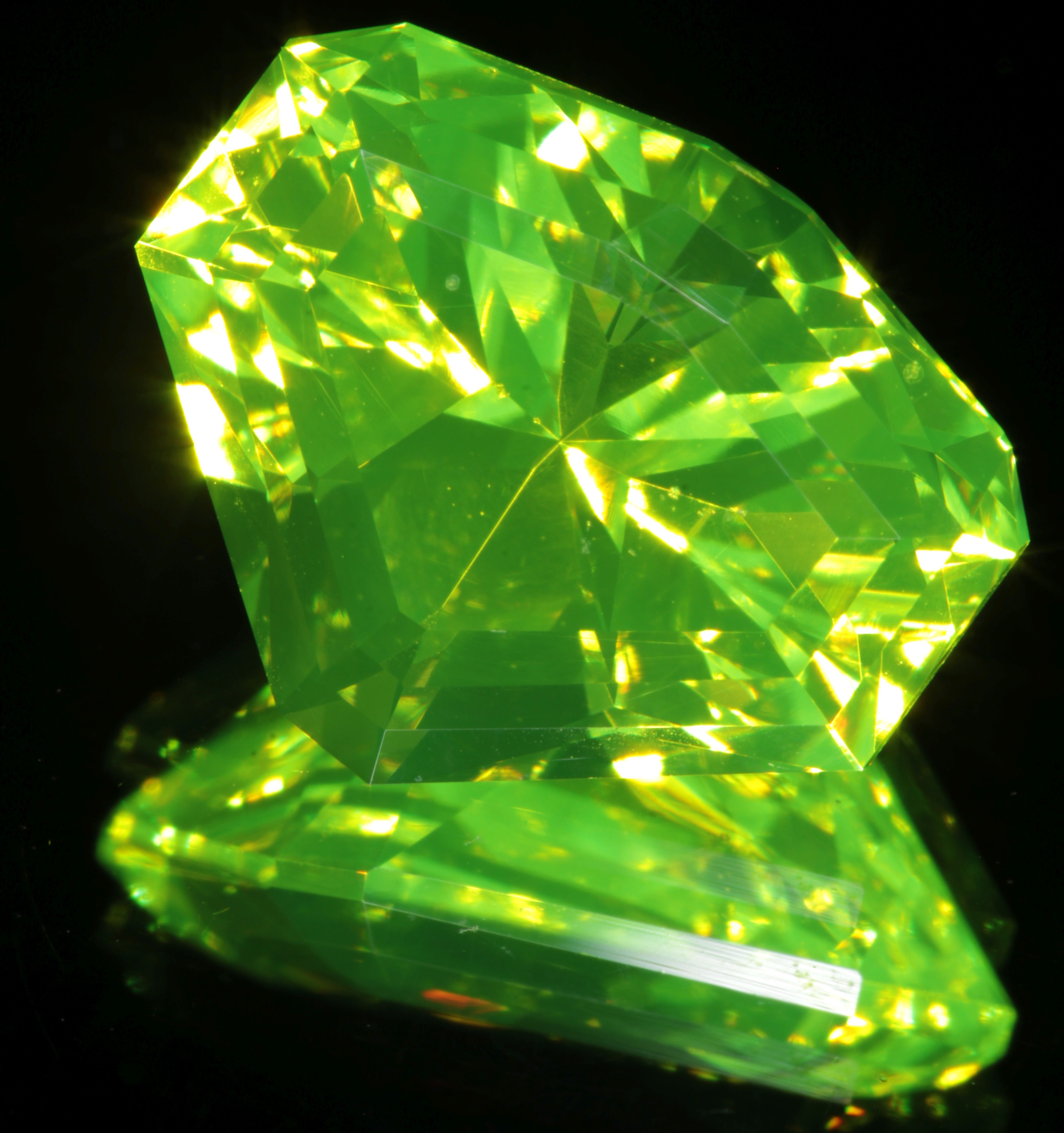 LuAG Lumogarnet Faceted Loose Gems