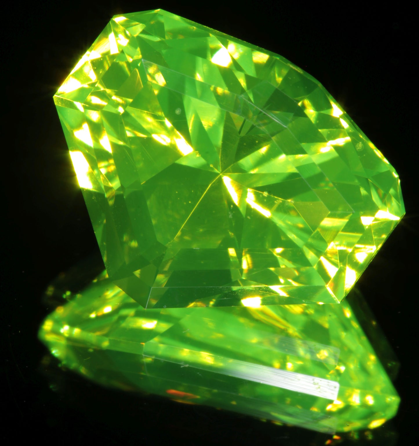 LuAG Lumogarnet Faceted Loose Gems