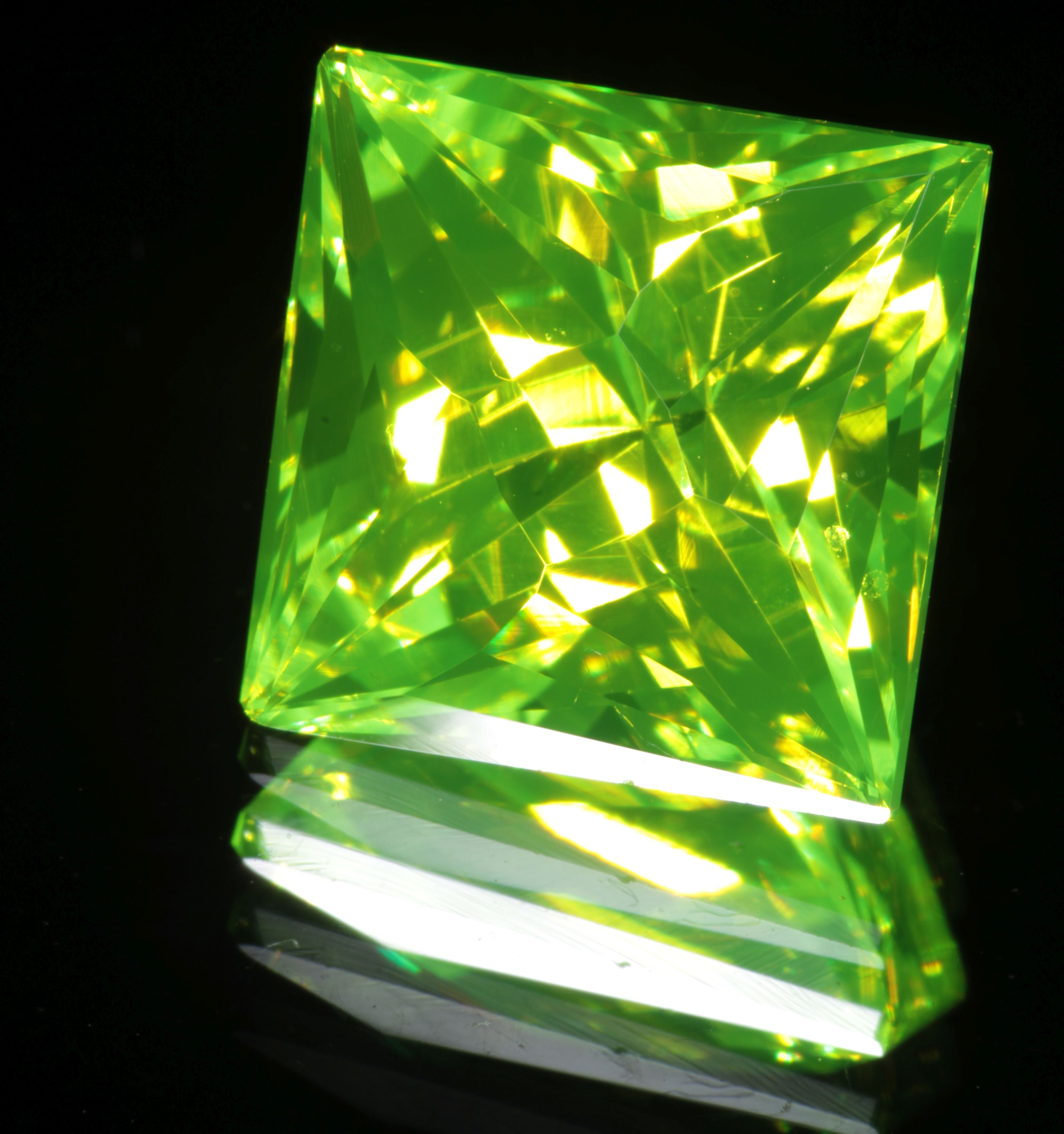 LuAG Lumogarnet Faceted Loose Gems