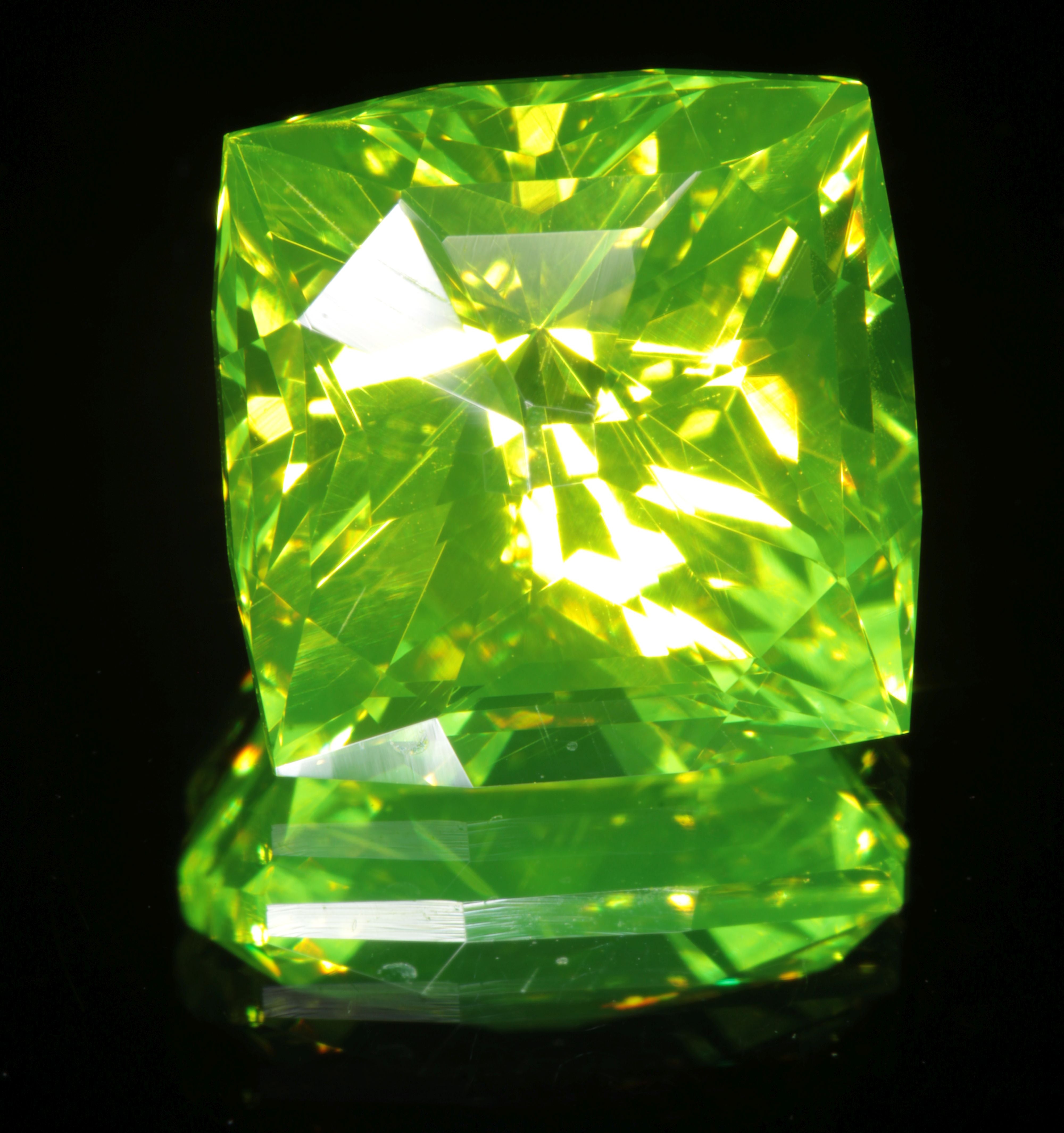 LuAG Lumogarnet Faceted Loose Gems