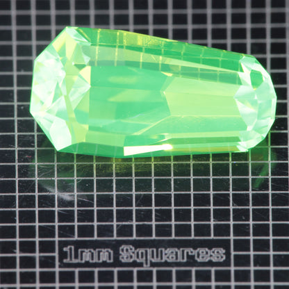 Faceted LuAG, Coffin Lutetium Aluminum Garnet Gemstone